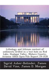 Lithology and Lithium Content of Sediments Drilled in a Test Hole on Red Lake, Hualapai Valley, Mohave County, Arizona