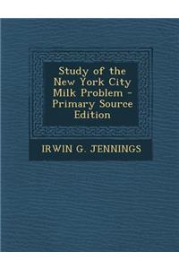 Study of the New York City Milk Problem