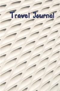 Travel Journal - 6x9 inch blank lined journal white illusion cover