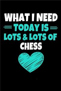 What I Need Today Is Lots Lots Chess