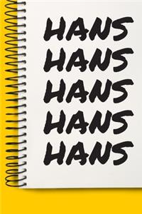 Name HANS A beautiful personalized