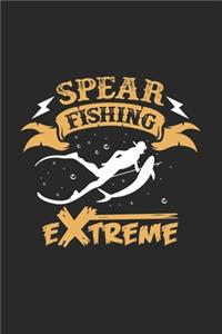 Spearfishing extreme: 6x9 Spearfishing - dotgrid - dot grid paper - notebook - notes