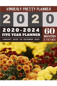 5 Year Monthly Planner 2020-2024