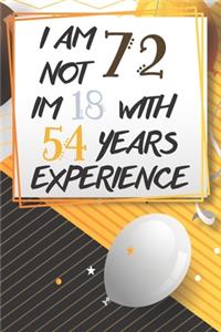 I Am Not 72 Im 18 With 54 Years Experience