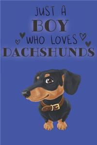 Just A Boy Who Loves Dachshunds