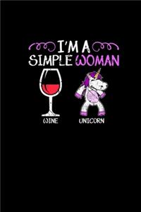 Im A Simple Woman Wine Unicorn