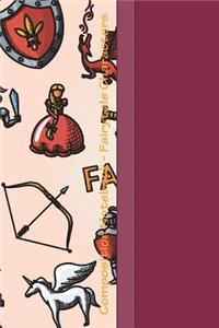 Composition Notebook - Fairytale Characters: Cool Fairytales Pattern 6 X 9 College Ruled Paper Notebook, Appreciation, Quote Journal or Diary Unique Inspirational Gift for Friend or Teacher, Beginning or End of School Year, Retirement, Birthday or