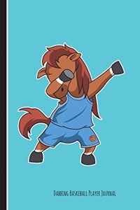 Dabbing Horse Basketball Player Journal