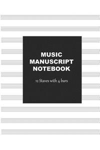 Music Manuscript Notebook