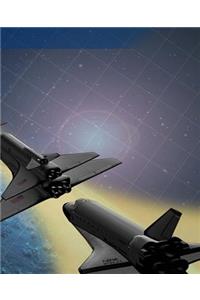 Space Shuttle Flies Science Theme School Composition Book 130 Pages
