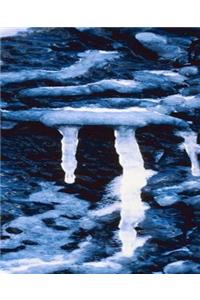 Winter Theme School Composition Book Icicle Fantasy 130 Pages