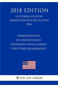 Harmonization of Airworthiness Standards-Miscellaneous Structures Requirements (US Federal Aviation Administration Regulation) (FAA) (2018 Edition)