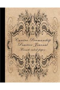 Cursive Penmanship Practice Journal