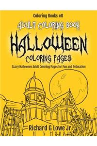 Adult Coloring Book Halloween Coloring Pages