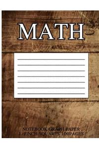 Math Notebook Graph Paper