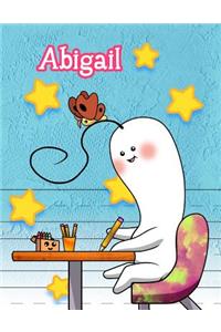 Abigail: Personalized Book with Child's Name, Primary Writing Tablet, 65 Sheets of Practice Paper, 1