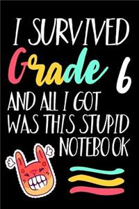 I Survived Grade 6 And All I Got Was This Stupid Notebook.