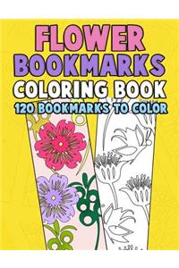 Flower Bookmarks Coloring Book