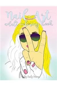 Nail Art Adult Coloring Book