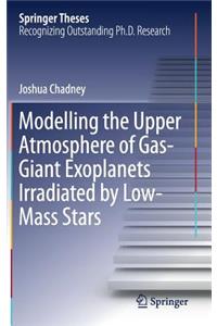 Modelling the Upper Atmosphere of Gas-Giant Exoplanets Irradiated by Low-Mass Stars