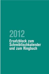 Pfarrerkalender/Pfarrerinnenkalender Ersatzblock 2012