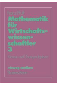 Mathematik Für Wirtschaftswissenschaftler