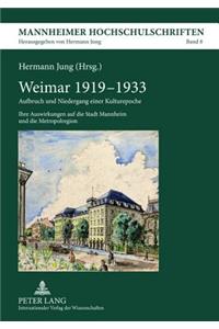 Weimar 1919-1933