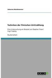 Techniken der filmischen Ich-Erzählung