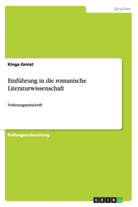 Einführung in die romanische Literaturwissenschaft