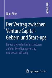 Der Vertrag Zwischen Venture Capital-Gebern Und Start-Ups