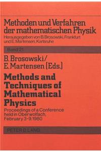 Methods and Techniques of Mathematical Physics