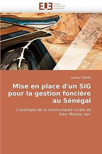 Mise En Place d'Un Sig Pour La Gestion Fonci�re Au S�n�gal