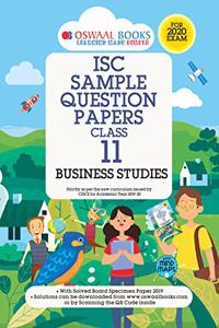 Oswaal ISC Sample Question Paper Class 11 Business Studies Book (For 2020 Exam)