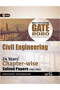 GATE 2020 : Civil Engineering - 24 Years' Chapter-Wise Solved papers (1992-2019)