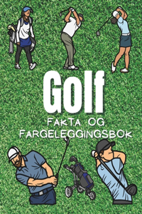 Golf fakta og fargeleggingsbok