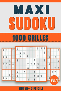 Maxi Sudoku - 1000 Grilles - Moyen et Difficile