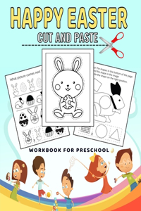 Easter Cut and Paste Workbook for Preschool