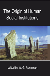 Origin of Human Social Institutions