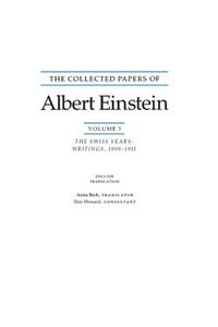 The Collected Papers of Albert Einstein, Volume 3 (English)