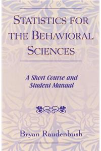 Statistics for the Behavioral Sciences