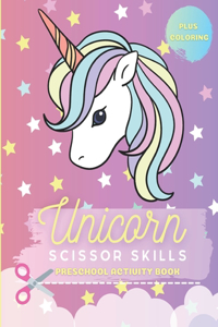 Unicorn Scissor Skills Preschool Activity Book