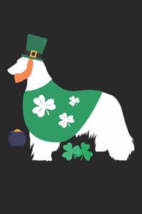 Afghan Hound Notebook - St. Patricks's Day Gift for Afghan Hound Lovers - Afghan Hound Journal