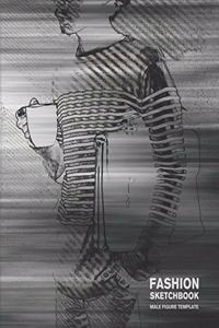 Fashion Sketchbook Male Figure Template