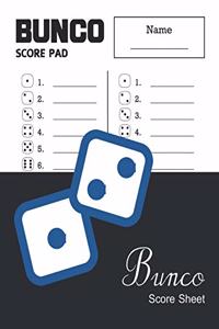 Bunco Score Sheet
