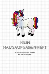 Mein Hausaufgabenheft Planer und Aufgabenheft für das Schuljahr