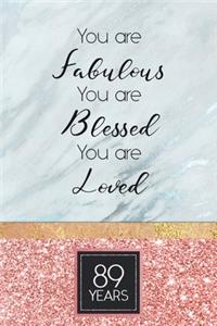 89th Birthday Journal