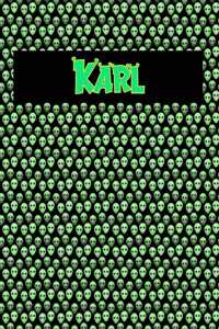 120 Page Handwriting Practice Book with Green Alien Cover Karl