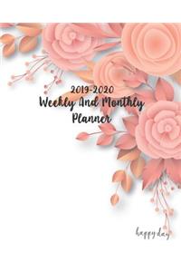 2019-2020 Weekly and Monthly Planner