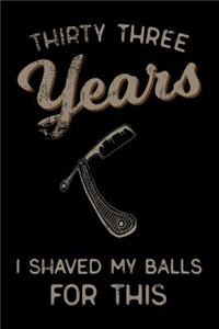 thirty three Years I Shaved My Balls For This