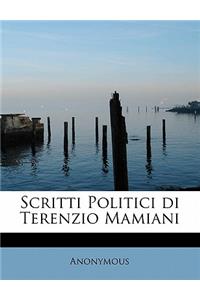 Scritti Politici Di Terenzio Mamiani